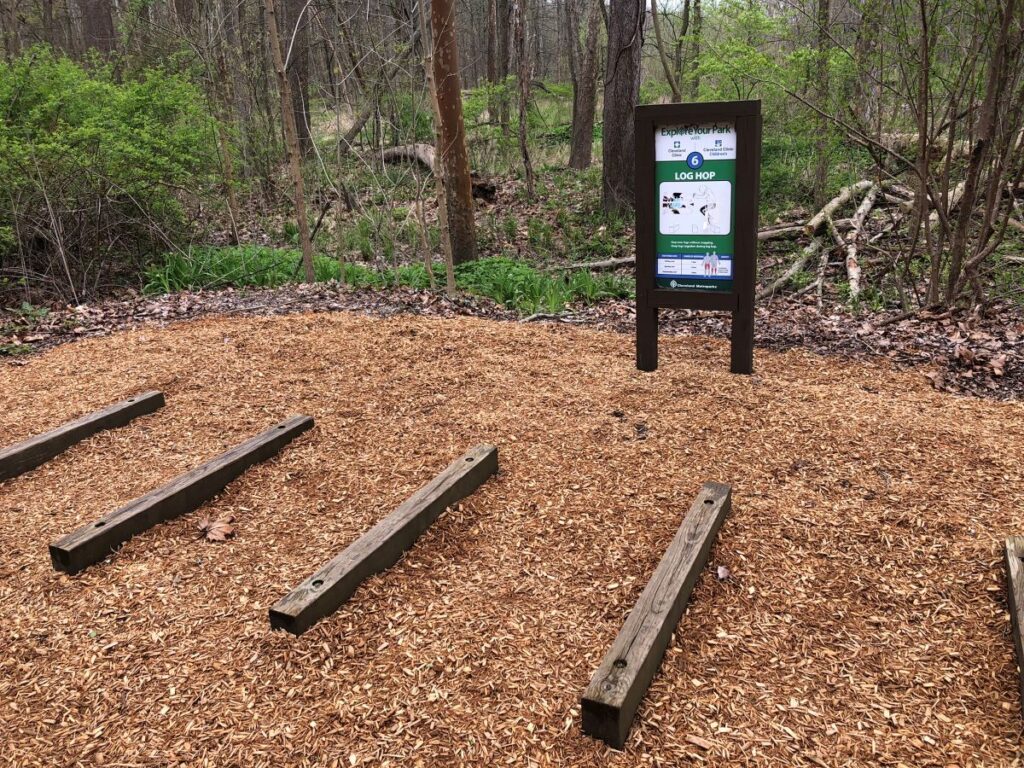 Brecksville Physical Fitness Trail Log Hop