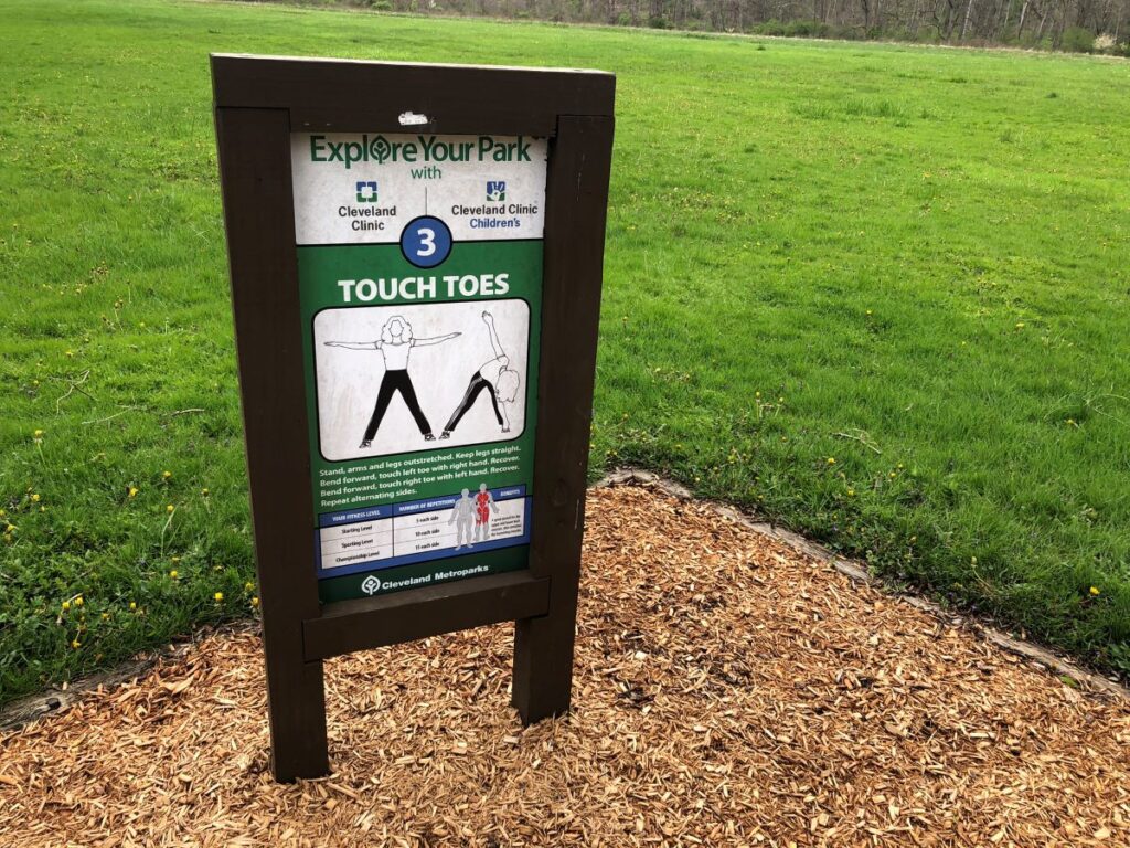 Brecksville Physical Fitness Trail Touch Toes