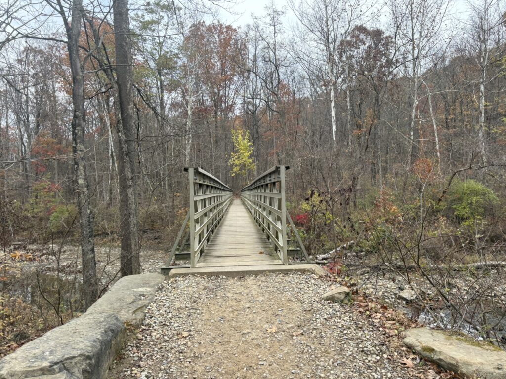brandywine gorge loop trail bridge
