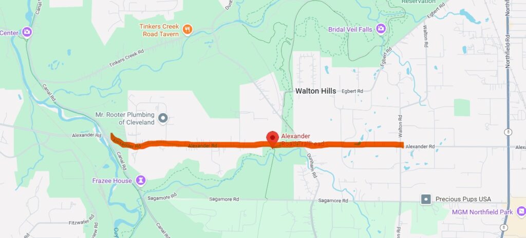 linda falls driving directions