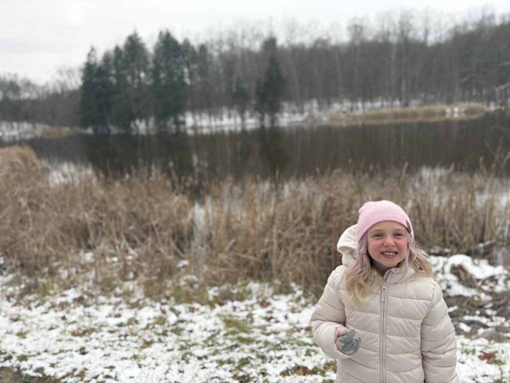 sylvan pond, oak hill trail in cuyahoga valley national park