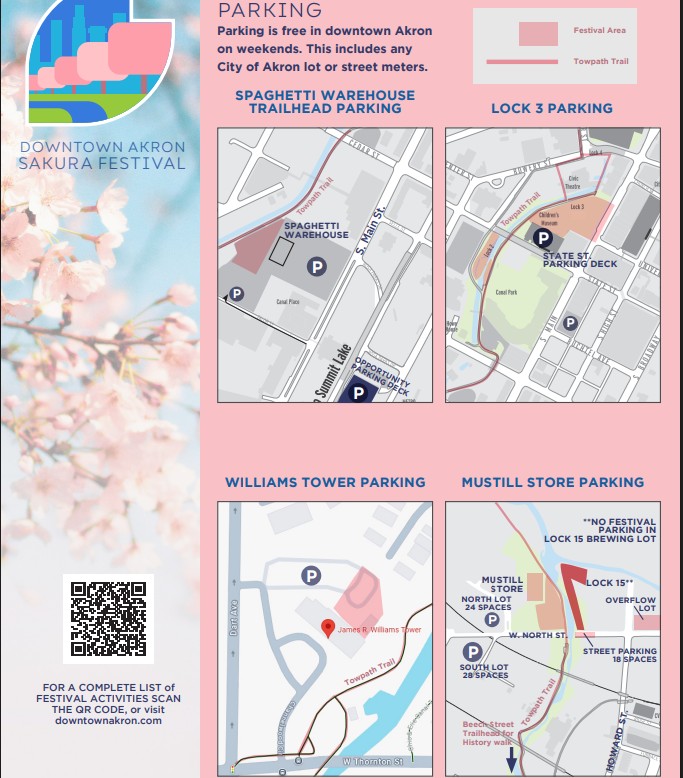 akron sakura festival parking