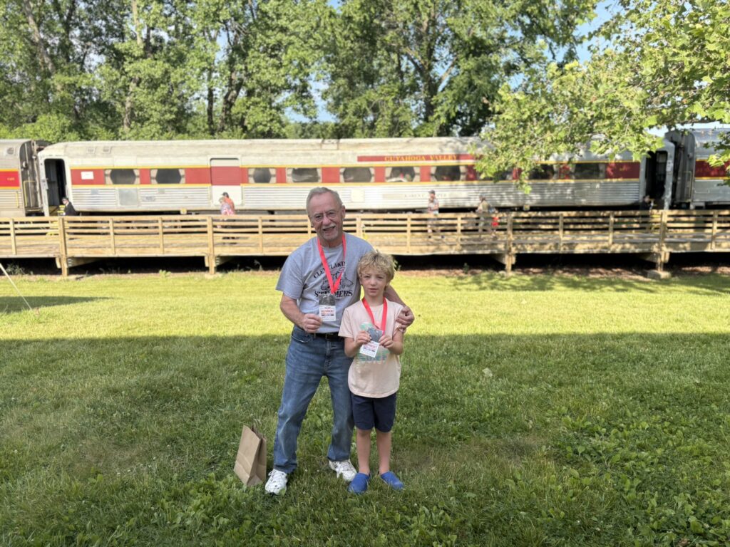picture in front of steam engine